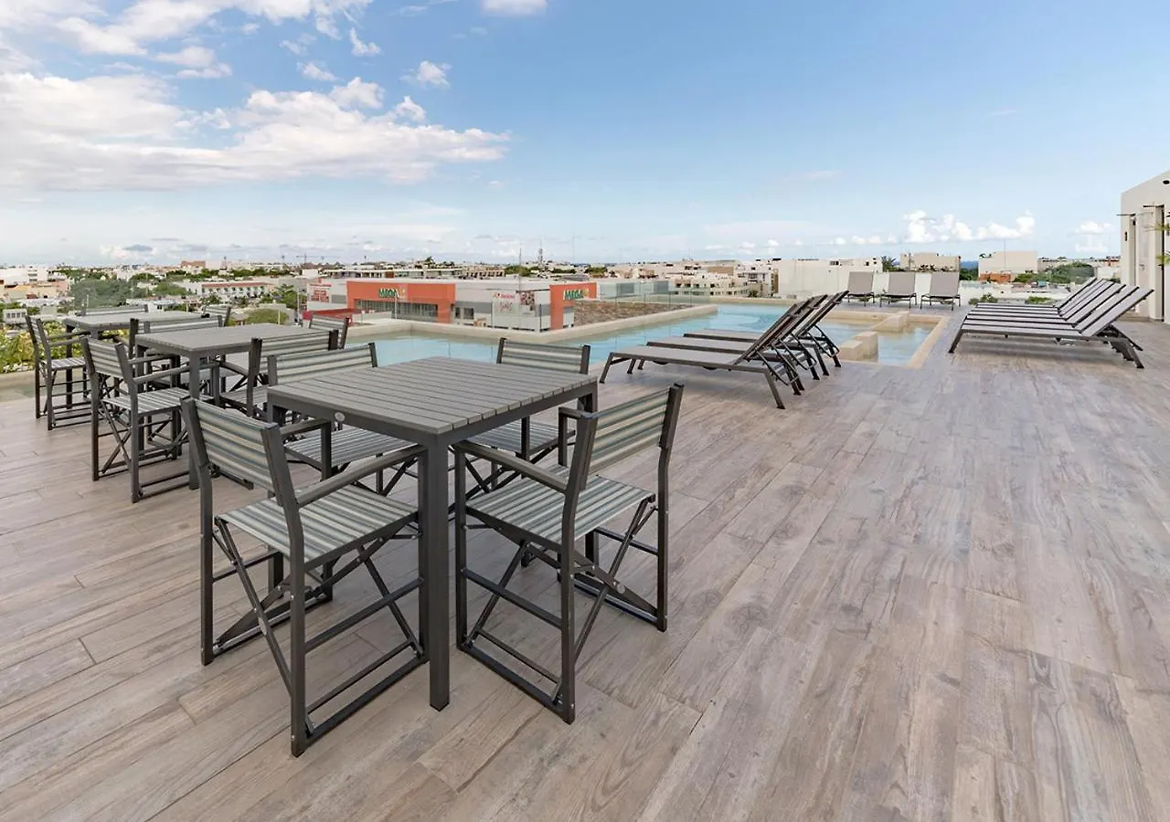 Apartment Condo Veronica - Comfortable 2 Bedroom With Rooftop Gym And Pool Playa del Carmen